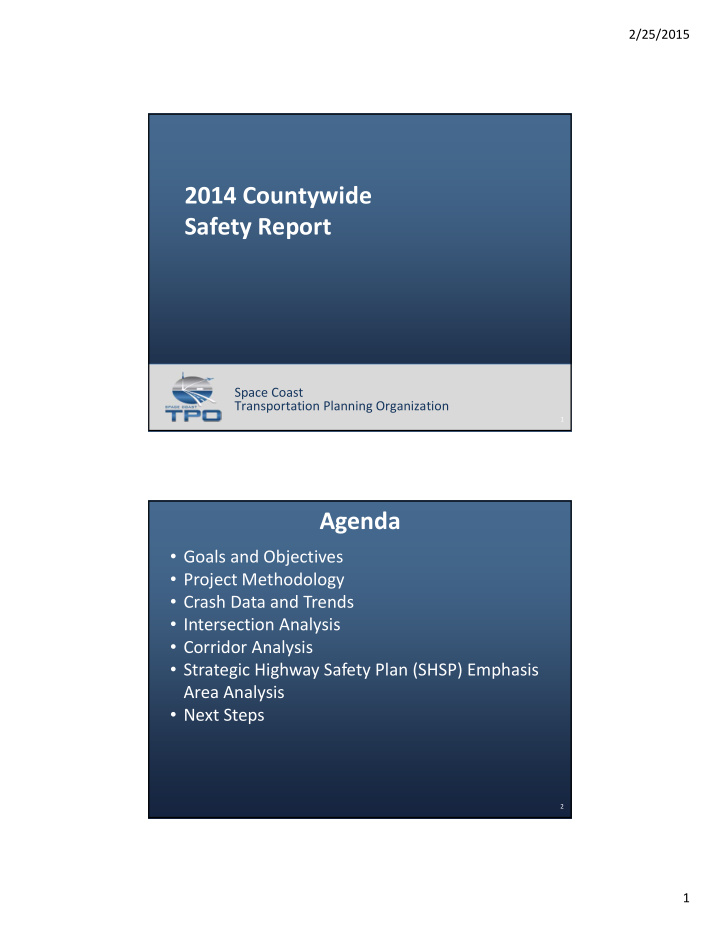 2014 countywide safety report