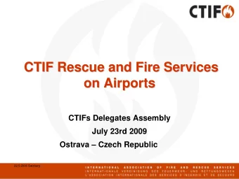CTIF Rescue and Fire Services  CTIF Rescue and Fire Services  on Airports  on Airports  CTIFs