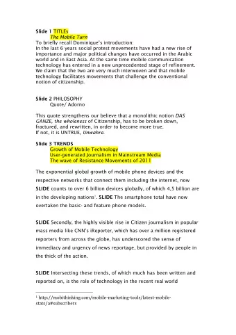 Slide 1 TITLEs  The Mobile Turn  To briefly recall Dominiques introduction:  In the last 6 years