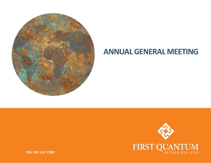 annual general meeting