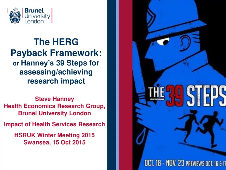 the herg payback framework