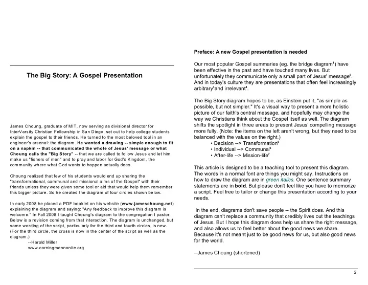 the big story a gospel presentation