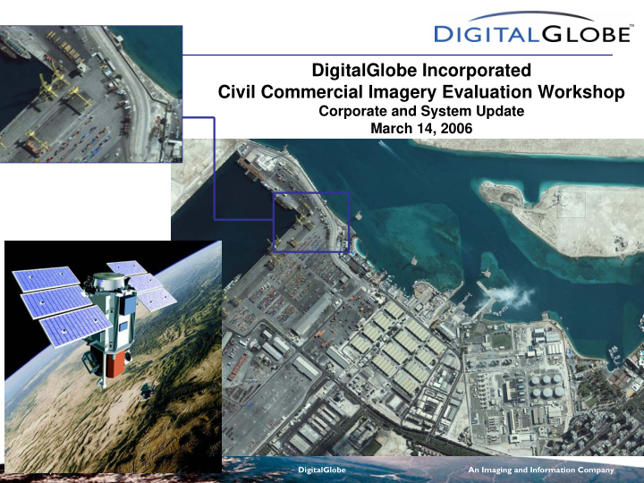 digitalglobe incorporated civil commercial imagery