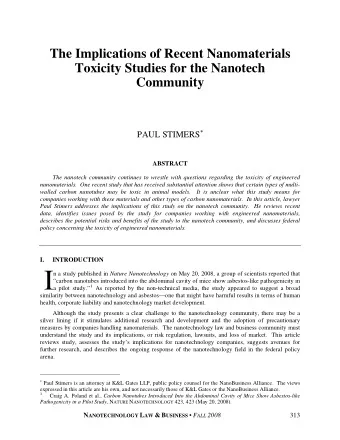 Stimers II. THE STUDY  The study involved exposing the mesothelial lining of the body cavity of