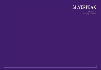 INTRODUCTION and CREDENTIALS  February 2016  page       | CONFIDENTIAL |  2  Silverpeak IB is