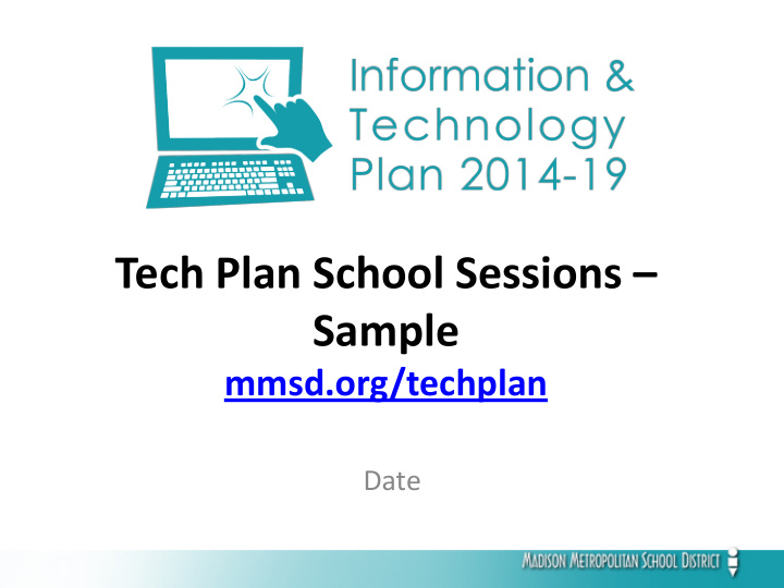 tech plan school sessions sample