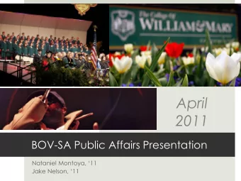 April  2011  BOV-SA Public Affairs Presentation Nataniel Montoya, 11 Jake Nelson, 11