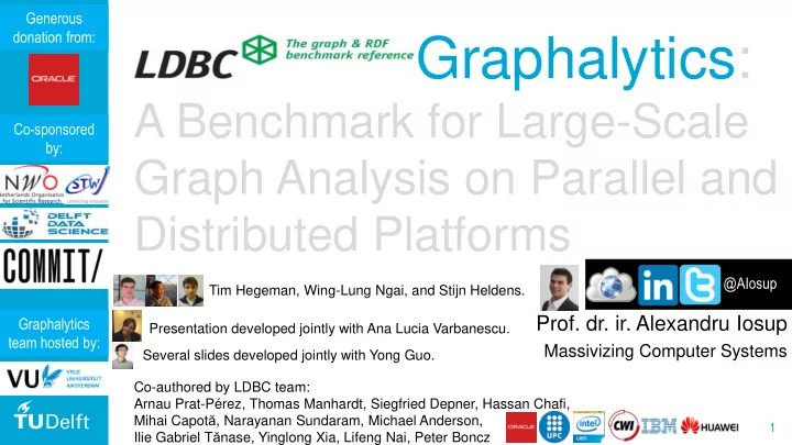 ldbc graphalytics