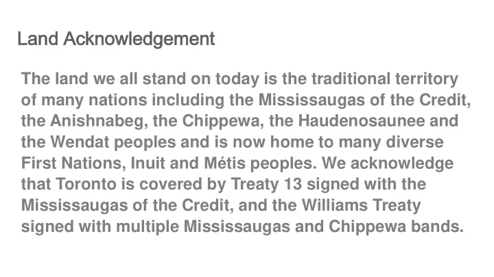 land nd acknowledge nowledgement ment