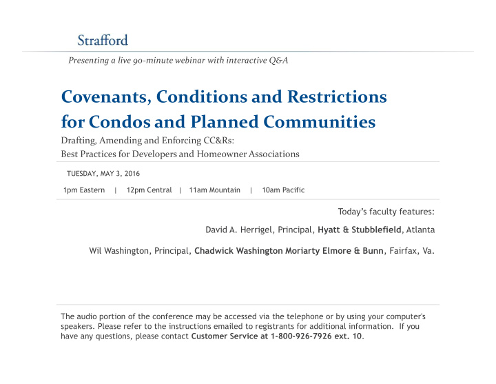 covenants conditions and restrictions for condos and