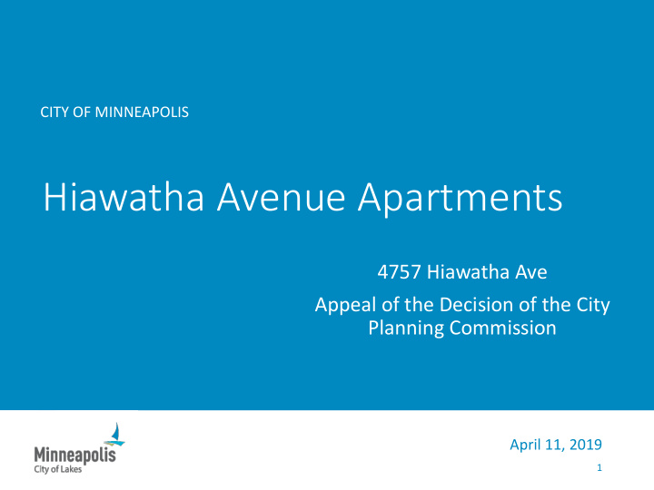 hiawatha avenue apartments