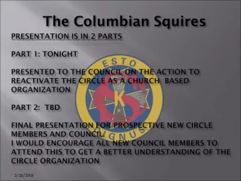 The Columbian Squires  2/20/2018  The Columbian Squires  ST. PETER THE APOSTLE CATHOLIC CHURCH