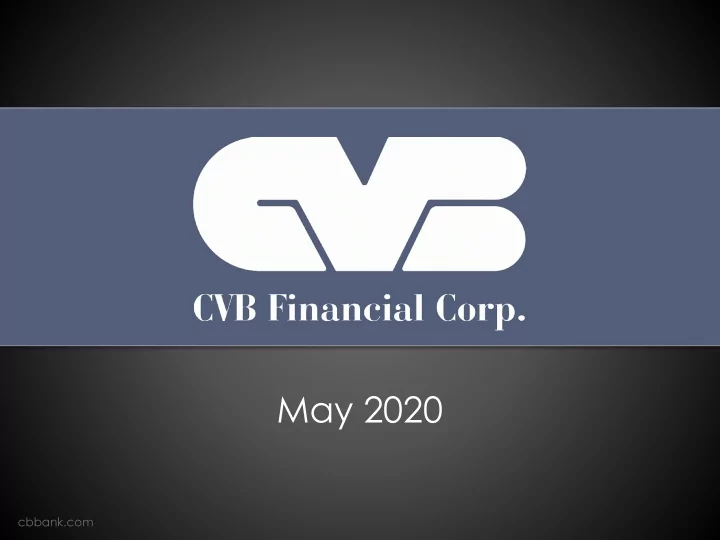 may 2020