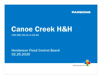 Canoe Creek H&amp;H  I-69 ORX US 41 to US 60  Henderson Flood Control Board  02.25.2020