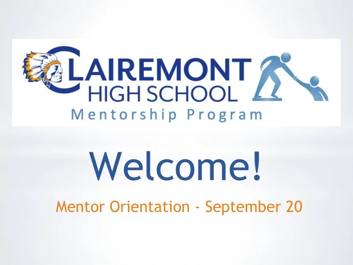 welcome