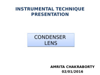condenser condenser lens lens