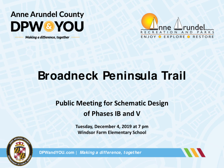 broadneck peninsula trail