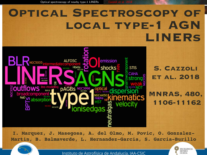 optical spectroscopy of local type 1 agn liners