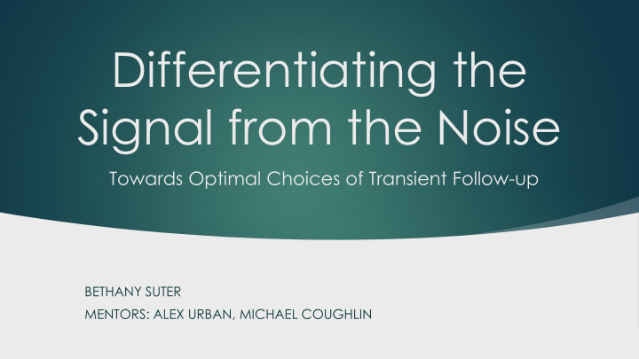 differentiating the