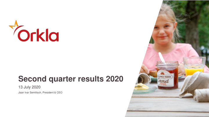 second quarter results 2020