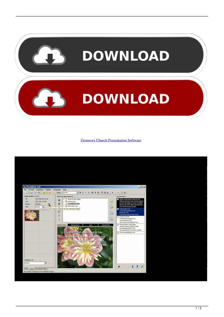 zionworx church presentation software