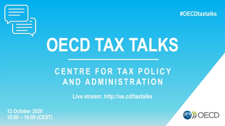 oecd tax talks