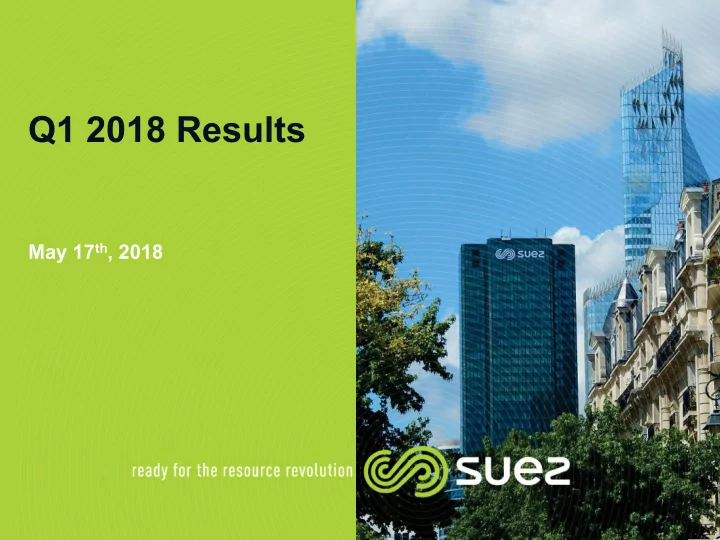 q1 2018 results