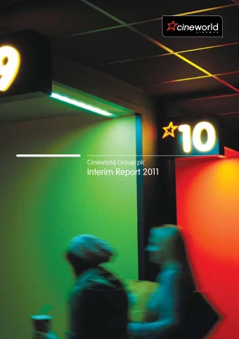 Interim Report 2011  Contents  Highlights  1  Chief Executive Officers Review  2  Condensed