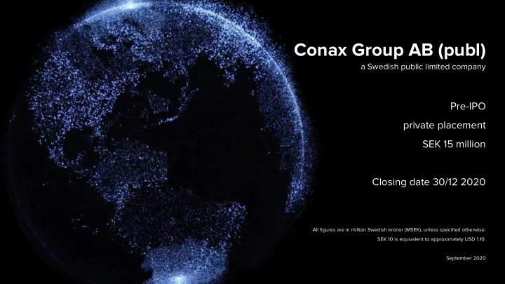 conax group ab publ