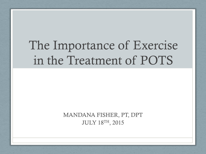 in the treatment of pots