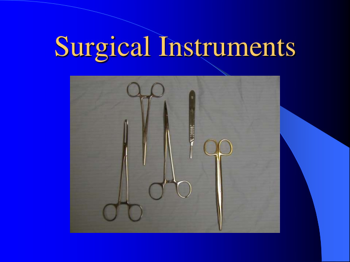 surgical instruments instruments