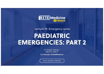 Aims &amp; objectives  Organ  Emergency  Respiratory  Croup  Bronchiolitis  Viral induced wheeze