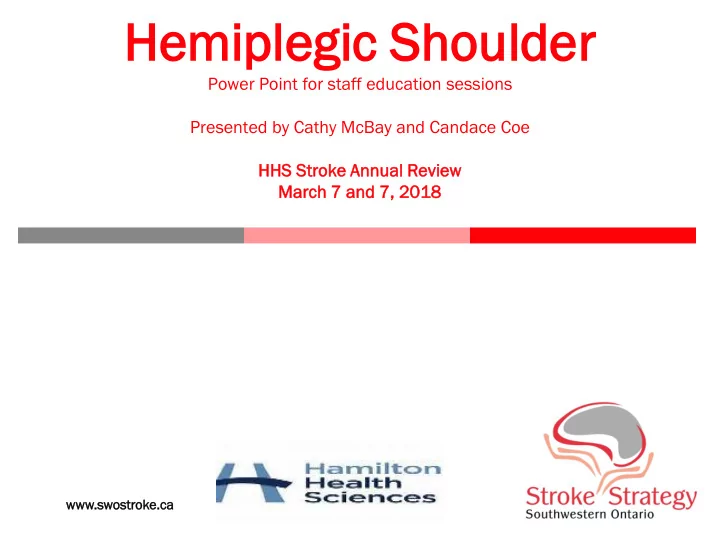 hemip hem iplegic legic sh shou oulder lder