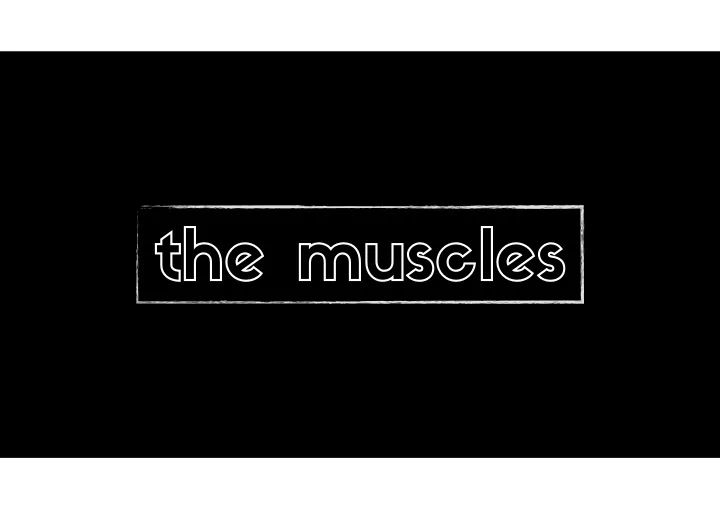the muscles p o w e r