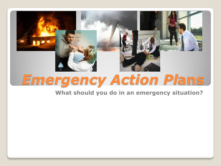 emergency action pl ans