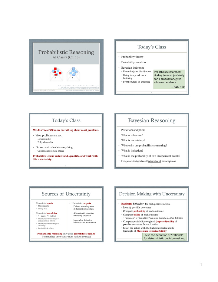 bayesian reasoning