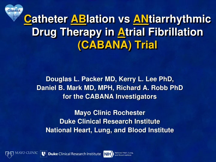 catheter ablation vs antiarrhythmic drug therapy in