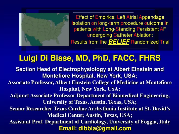 effect of empirical left atrial appendage isolation on