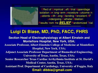Effect of Empirical Left Atrial Appendage  Isolation on long-term procedure outcome in  patients