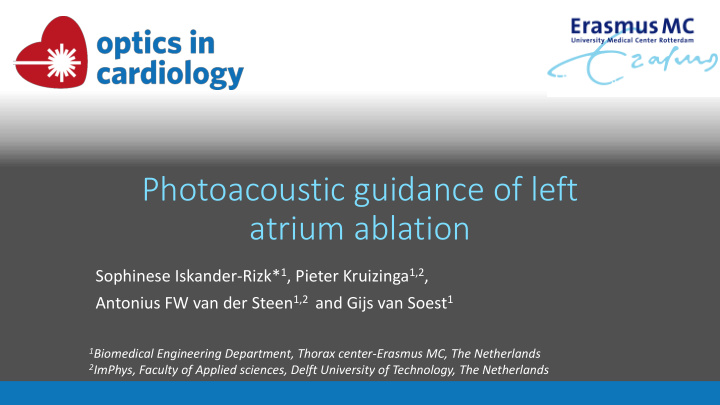 photoacoustic guidance of left
