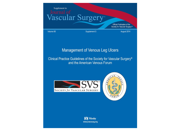 svs avf clinical practice guidelines venous ulcer