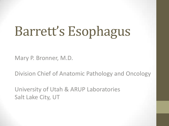 barrett s esophagus