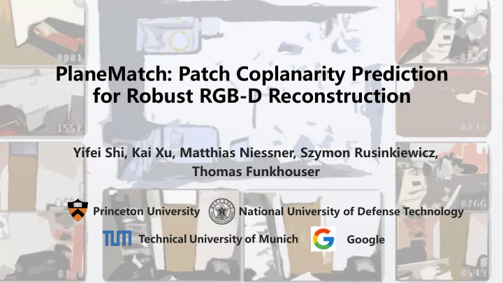 planematch patch coplanarity prediction