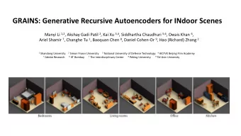GRAINS: Generative Recursive Autoencoders for INdoor Scenes Manyi Li 1,2 , Akshay Gadi Patil 2 ,