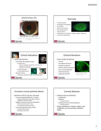 Overview  the basics and beyond  Clinical Indications  Advantages and Challenges