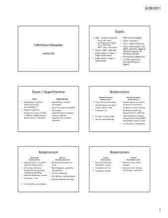 Sepsis  SIRS  systemic response  PIRO severity staging  Temp &gt;38C (&lt;36C)  TLR