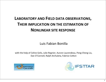 Outline  MoEvaEon  Site-specific  cases:  the  1987  SupersEEon  Hills
