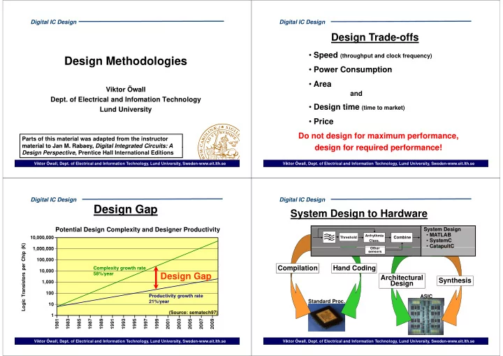 design methodologies