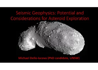 Importance of Asteroids Science  Origin of the Solar System  Resources  Metals, ice Impact