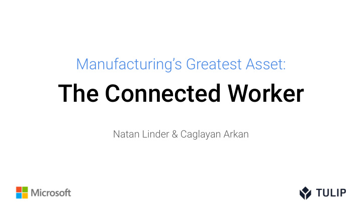 the connected worker